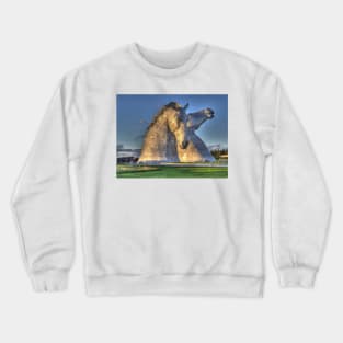 The Kelpies, Helix Park , Falkirk Crewneck Sweatshirt